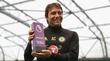 E' Conte il miglior allenatore del mese in Premier League