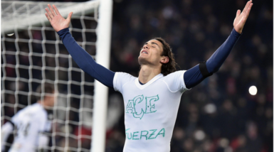 Ligue1: Psg-Angers 2-0, Cavani 100° gol con dedica