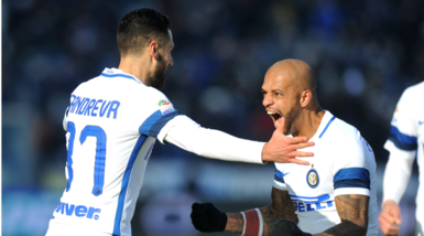 Sassuolo-Inter 0-1: decide Candreva, 4 minuti anche per Gabigol