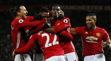 Manchester United show contro il Sunderland all'Old Trafford
