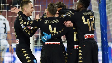 Coppa Italia, Napoli-Spezia 3-1: Pavoletti in campo all'80', che gol Giaccherini