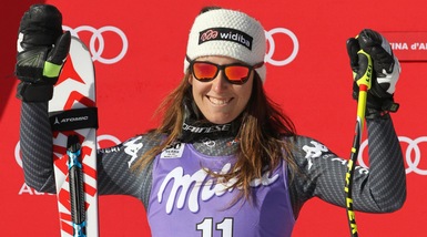 Sci: Goggia seconda nella discesa di Cortina, vince Gut