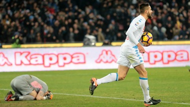 Napoli-Palermo 1-1: Posavec, che papera!