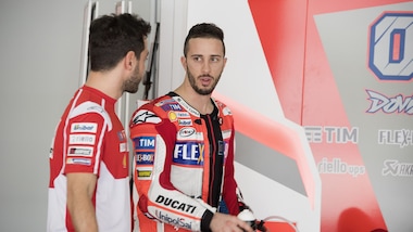 MotoGp Ducati, Dovizioso: «Buon lavoro nonostante il meteo»