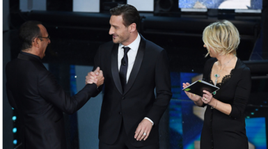 Totti conquista Sanremo: «Futuro? Farò una cosa che mi piace»