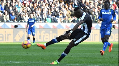 Udinese-Sassuolo 1-2: una rimonta firmata Defrel