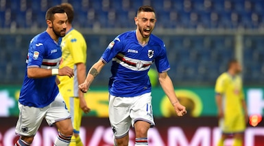 La Sampdoria travolge il Pescara: 3-1 a Marassi