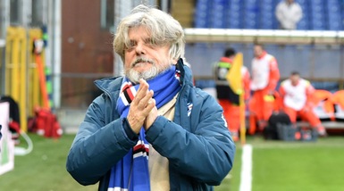 Serie A Sampdoria, Ferrero: «Se vinco il derby invado il campo»
