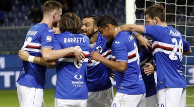 Serie A, Sampdoria-Pescara 3-1: Bruno Fernandes, Quagliarella e Schick