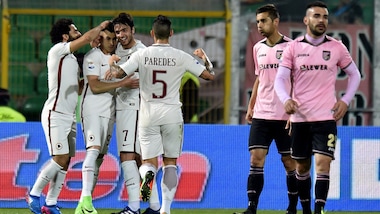 Palermo-Roma 0-3: Spalletti torna a sorridere