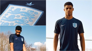 Inghilterra: Rashford svela la nuova seconda maglia dei Tre Leoni