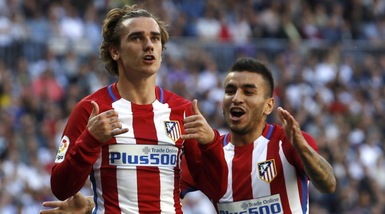 Real Madrid-Atletico Madrid 1-1: Griezmann frena la fuga dei blancos