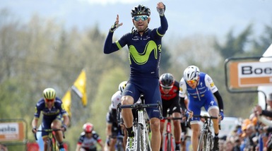 Ciclismo, Liegi-Bastogne-Liegi: trionfo Valverde e dedica a Scarponi