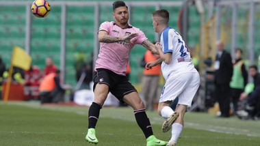 Serie A Palermo, Pezzella lavora a parte