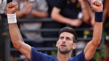 Internazionali d'Italia, esordio ok per Djokovic. Vinci saluta