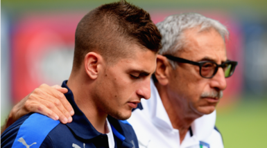 Italia, Verratti torna in Francia: azzurri senza la 10