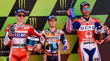 MotoGp, Catalogna: Pedrosa, Lorenzo, Petrucci. Le foto della prima fila