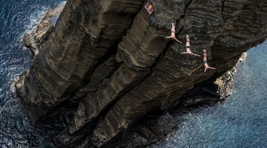 Cliff diving, che spettacolo in Portogallo per le World Series