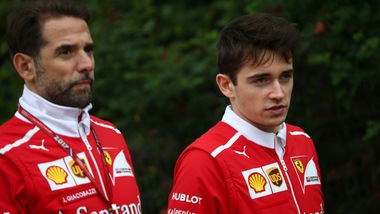 F1, Leclerc al volante della Ferrari nei test in Ungheria