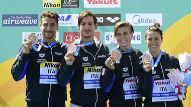 Mondiali nuoto, l'Italia è di bronzo nella 5 km a squadre