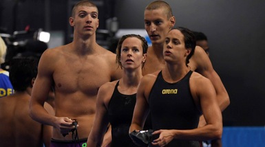 Mondiali nuoto, l'Italia è quinta nella 4x100 mista