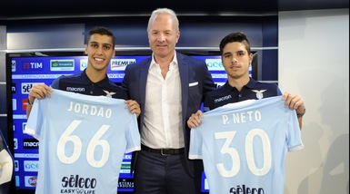 Calciomercato Lazio, Jordao e Neto: «Daremo il massimo per questa maglia»