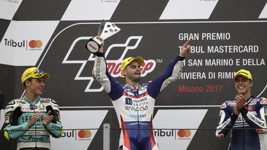 Moto3, Fenati: «Felice per la vittoria, ora penso ad Aragòn»
