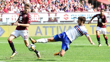Serie A Torino-Sampdoria 2-2: il tabellino