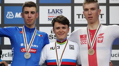Mondiali ciclismo: Italia sul podio, Puppio argento nella crono Juniores