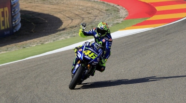 Pazzesco Valentino Rossi: terzo tempo al GP di Aragon