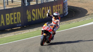 MotoGp Aragon: vittoria per Marquez, Rossi è quinto