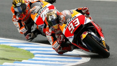 MotoGp Giappone: Marquez vola nelle FP3, Rossi secondo
