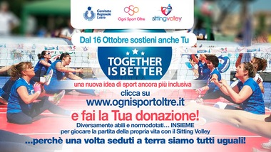 Sitting Volley: da oggi online “Sitting Volley – Together Is Better”,