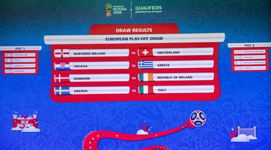 Sorteggi playoff Mondiali: sarà Svezia-Italia, ritorno a Milano