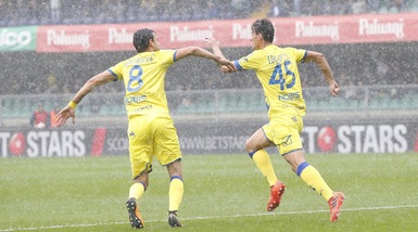 Chievo-Verona 3-2, cuore Hellas ma Maran fa festa col tandem Inglese-Pellissier