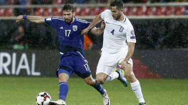 Grecia-Cipro 2-0: Manolas in campo 90'