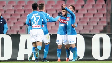 Napoli-Udinese 1-0, Insigne porta Sarri ai quarti di Coppa Italia