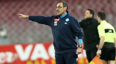 Sarri: «Ma quale crisi, il Napoli non è mai stato in difficoltà»