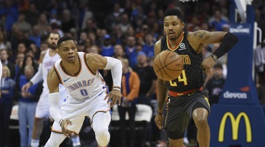 Westbrook gela Atlanta, Harden perde testa e partita
