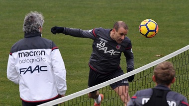 Serie A Bologna, Palacio in parte con il gruppo. Okwonkwo a riposo