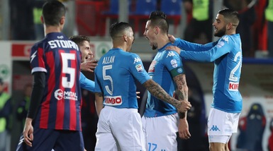 Serie A, Crotone-Napoli 0-1: Hamsik non si ferma, è titolo d'inverno