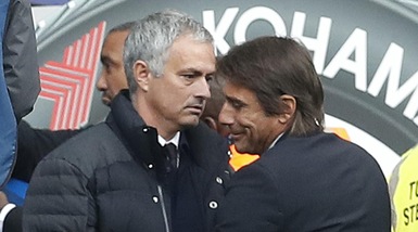 Conte a Mourinho: «Tra 4 giorni c'è lo Stoke, un'altra sfida difficile»