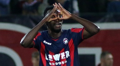 Serie A Crotone, Simy: «I miei gol? Conta la salvezza»