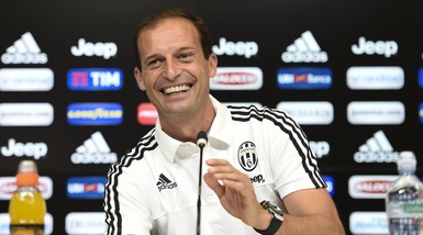 Juventus, Allegri: «Sarri non parla? Io le assenze le facevo a scuola...»