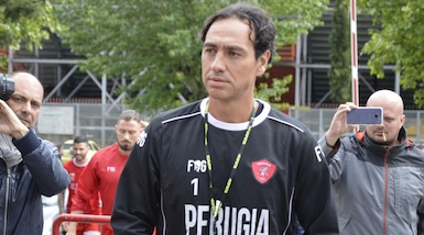 Serie B Perugia, Nesta dirige la seduta di allenamento