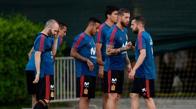 Caos Spagna, Hierro nuovo ct dirige il suo primo allenamento