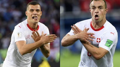Mondiali: la Fifa multa Xhaka, Shaqiri e Lichtsteiner