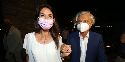 Ferrero a cena con la Raggi a Roma: tutte le foto