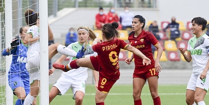 Una super Roma contro il Sassuolo, Valeria Pirone già leader