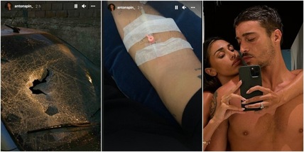 Incidente per Antonino Spinalbese: auto distrutta e grande paura